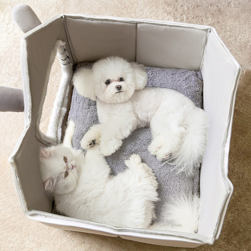 Cottage Pet House — Cozy Plush Retreat for Cats & Dogs