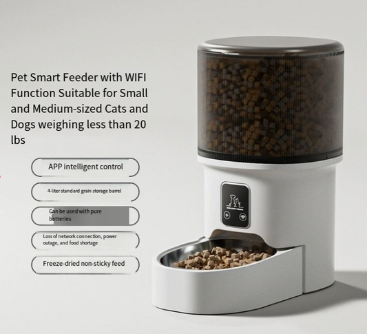 Smart Automatic Pet Feeder with WiFi & App Control