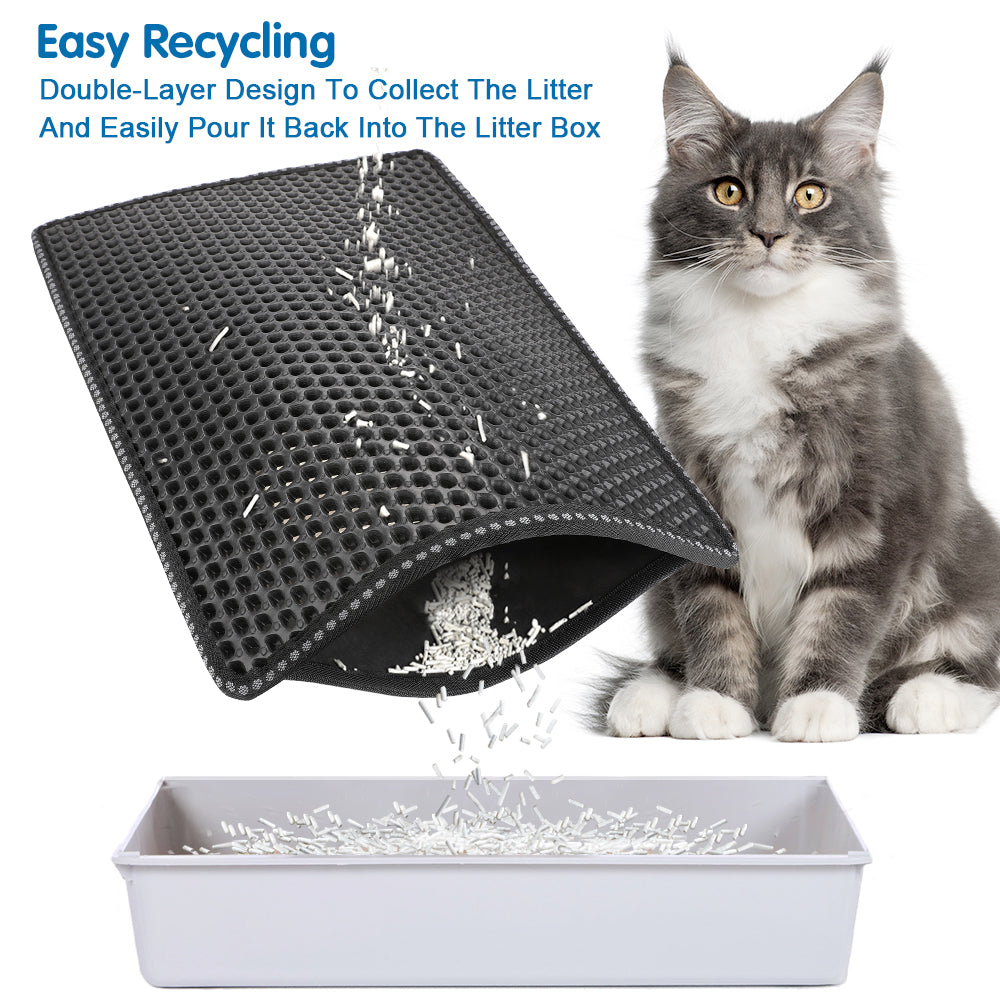 Double-Layer Cat Litter Trap Mat