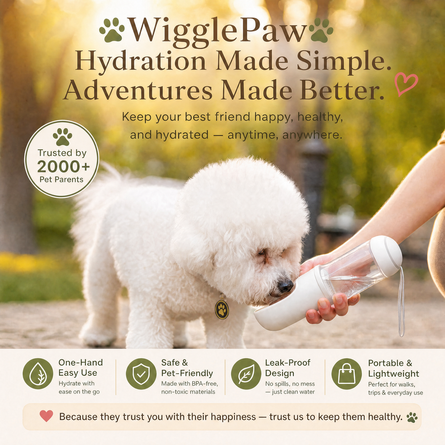 On-the-Go Pet Water Bottle